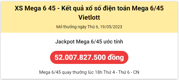 Thống kê Vietlott 19052023 - Phân tích Xổ số Mega 645 Thứ 6 1