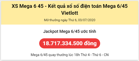 Thống kê Vietlott 03072020 - Phân tích Xổ số Mega 645 Thứ 6 hình ảnh Thong ke Vietlott 03072020 - Phan tich Xo so Mega 645 Thu 6 hinh anh