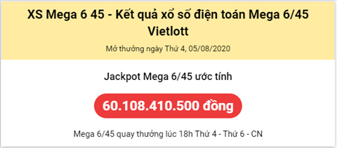 Thống kê Vietlott 05082020 hình ảnh Thong ke Vietlott 05082020 hinh anh