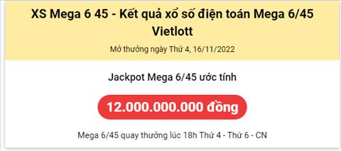 Thong ke Vietlott 16112022 - Phan tich Xo so Mega 645 16-11 Thu 4 hinh anh