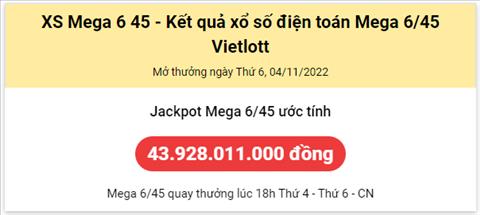 Thong ke Vietlott 04112022 - Phan tich Xo so Mega 645 Thu 6 hinh anh