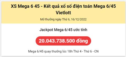 Thong ke Vietlott 16122022 - Phan tich Xo so Mega 645 Thu 6 hinh anh