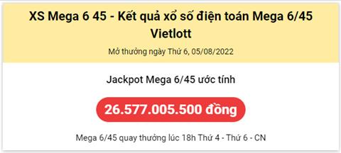 Thong ke Vietlott 05082022 - Phan tich Xo so Mega 645 Thu 6 hinh anh