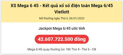 Thong ke Vietlott 06012023 - Phan tich Xo so Mega 645 Thu 6 hinh anh