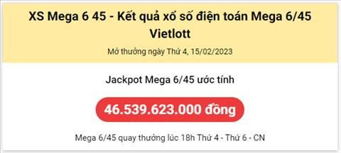 Thong ke Vietlott 15022023 - Phan tich Xo so Mega 645 15-02 Thu 4 hinh anh