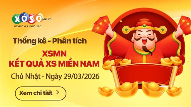 Thống Kê XSMN 29/3/2026 - Tổng Hợp XS Miền Nam Chủ Nhật Ngày 29/3