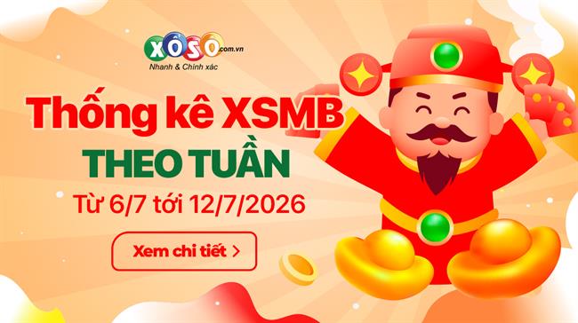 XSMB tuần qua có gì? Tuần từ 6/7/2026 đến 12/7/2026