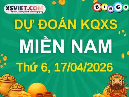Dự đoán KQXSMN 17-04-2026 (Thứ Sáu), Soi cầu XS Miền Nam 17-04-2026